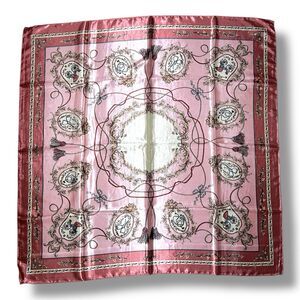 Beige with Light Green Edges Scarf 35” X 35” Women Boho Fashion